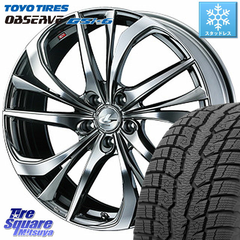 TOYO OBSERVE GSi-6 Gsi6 2023年製 スタッドレス 255/45R20 WEDS ウェッズ Leonis レオニス TE (BMCMC) ホイール 20インチ 20 X 8.5J +35 5穴 114.3