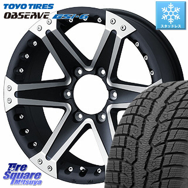 TOYO OBSERVE GSi-6 Gsi6 2023年製 スタッドレス 265/70R16 WEDS 33829 ウェッズ MUD VANCE 01 マッドヴァンス01 ホイール 16インチ 16 X 8.0J +5 6穴 139.7