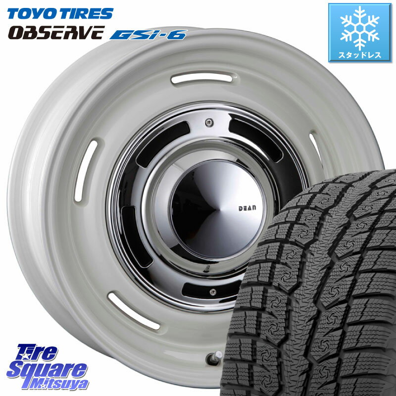 TOYO OBSERVE GSi-6 Gsi6 2023年製 スタッドレス 265/70R16 CRIMSON ディーン クロスカントリー ホワイト 16インチ 16 X 8.0J +0 6穴 139.7