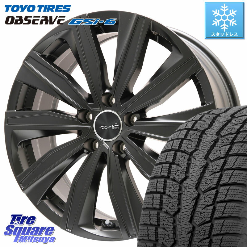 TOYO OBSERVE GSi-6 Gsi6 2023年製 スタッドレス 235/65R17 KYOHO EURO ZWEI ツヴァイ FK-10 ブラック 17 X 7.0J(LANDROVER EVOQUE LZ2) +50 5穴 108 ランドローバー イヴォーク