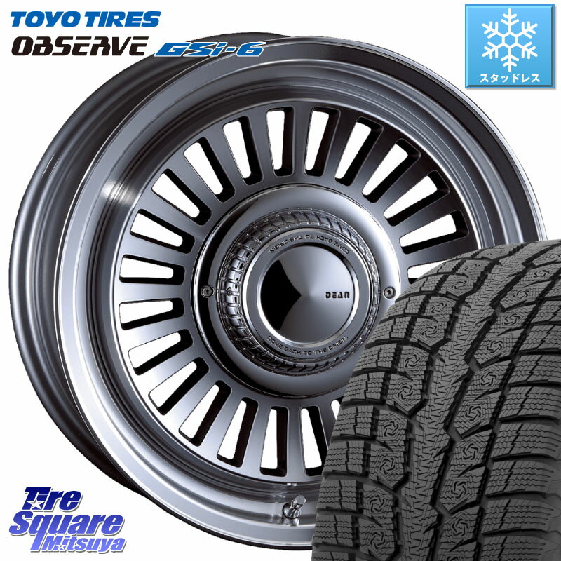 TOYO OBSERVE GSi-6 Gsi6 2023年製 スタッドレス 265/70R16 CRIMSON DEAN California カリフォルニア 16 X 7.0J +25 6穴 139.7