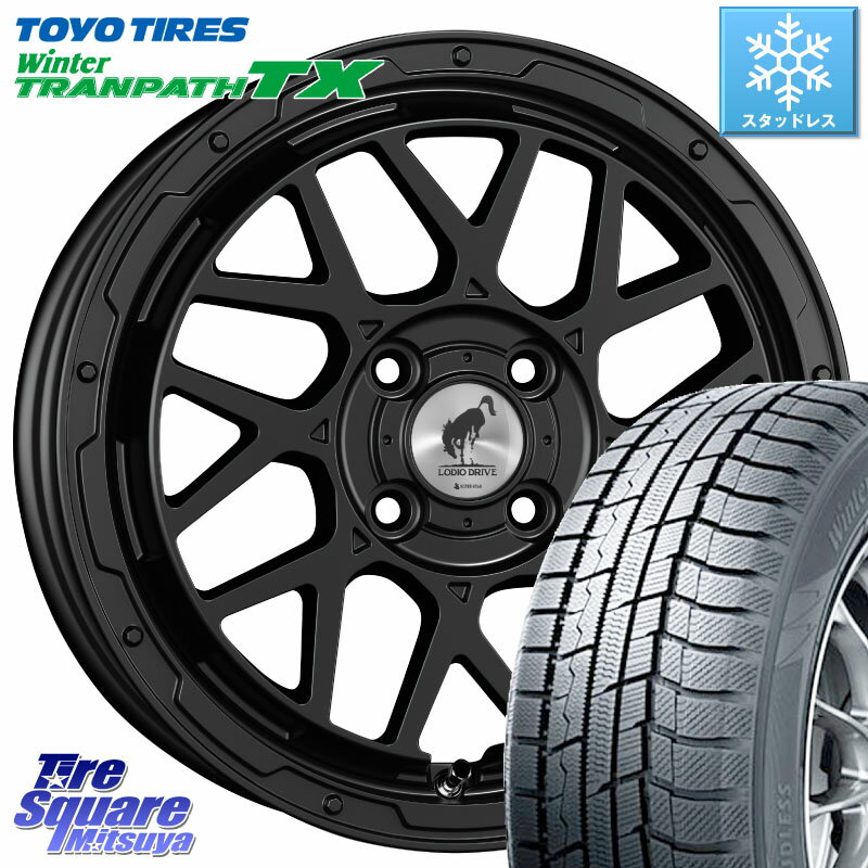 TOYO ウィンター トランパス TX 2023年製 在庫● スタッドレス 195/60R16 WEDS LODIO DRIVE ロディオドライブ 8M MONO モノ 16インチ 16 X 6.0J +42 4穴 100 オーラ