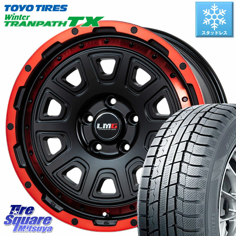 TOYO ウィンター トランパス TX 2023年製 スタッドレス 215/70R16 LEHRMEISTER レアマイスター LMG DS-10 DS10 RED 5H 16インチ 16 X 7.0J +45 5穴 114.3