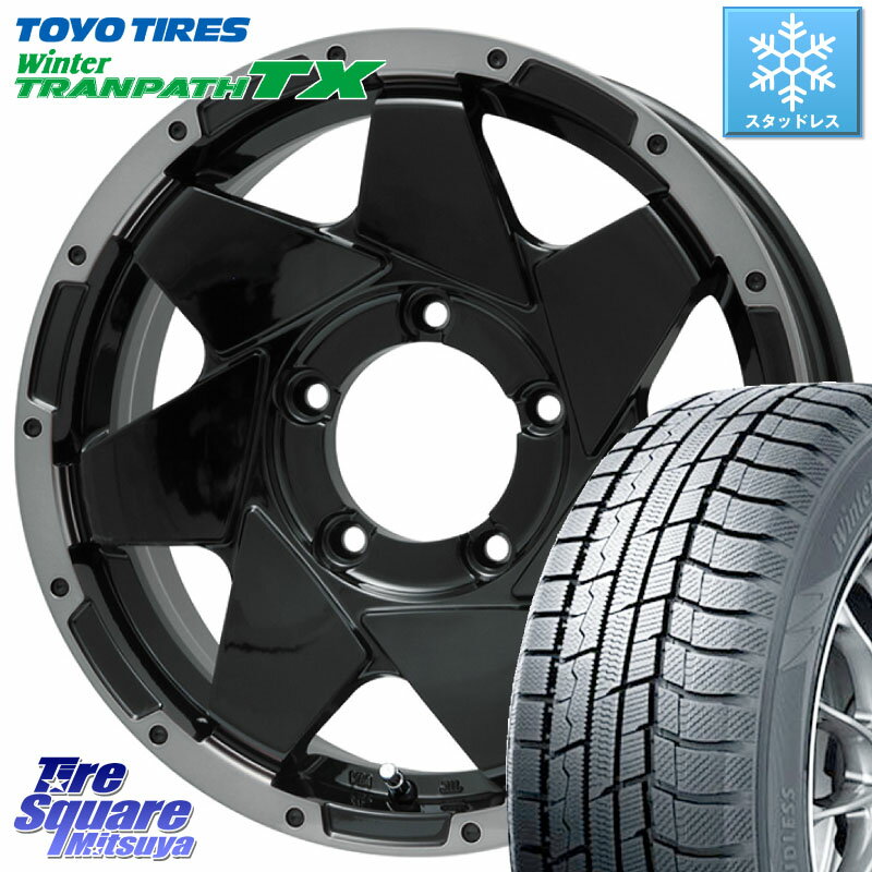 TOYO ウィンター トランパス TX 2023年製 スタッドレス 215/65R16 LEHRMEISTER レアマイスター LMG SHURIKEN シュリケン ホイール 16インチ 16 X 5.5J +0 5穴 139.7 ジムニー