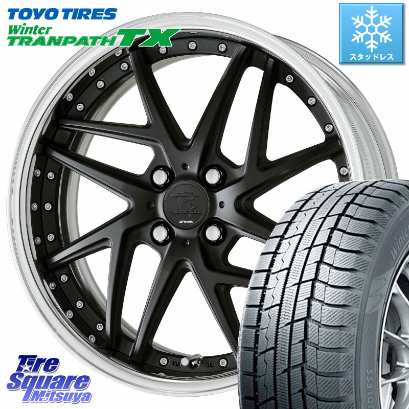 TOYO ウィンター トランパス TX 2023年製 在庫● スタッドレス 195/60R16 WORK RIZALTADO MESH2 A Disk 16インチ 2ピース 16 X 6.5J +40 4穴 100 オーラ