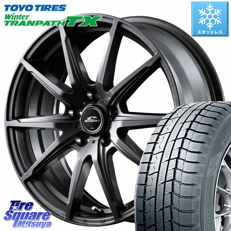 TOYO ウィンター トランパス TX 2023年製 96Q XL スタッドレス 205/60R16 MANARAY MID SCHNEIDER シュナイダー SLS ホイール 16インチ 16 X 6.5J +48 5穴 114.3 MAZDA3