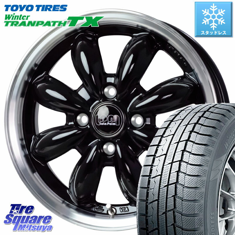 TOYO ウィンター トランパス TX 2023年製 在庫● スタッドレス 165/65R14 HotStuff LaLa Palm CUP2 ララパーム BK ホイール 14インチ 14 X 4.5J +45 4穴 100 ハスラー デリカミニ