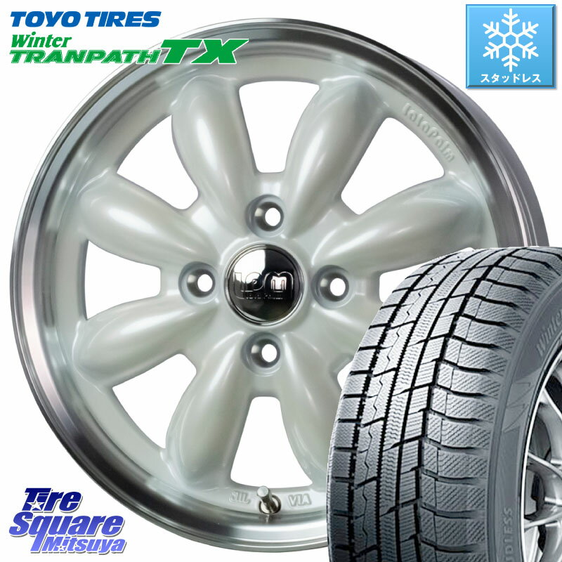 TOYO ウィンター トランパス TX 2023年製 在庫● スタッドレス 165/65R14 HotStuff LaLa Palm CUP2 ララパーム ホイール 14インチ 14 X 4.5J +45 4穴 100 ハスラー デリカミニ