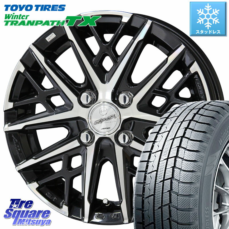 TOYO ウィンター トランパス TX 2023年製 在庫● スタッドレス 195/60R16 KYOHO SMACK GRAIVE スマック グレイヴ ホイール 16インチ 16 X 6.0J +40 4穴 100 オーラ