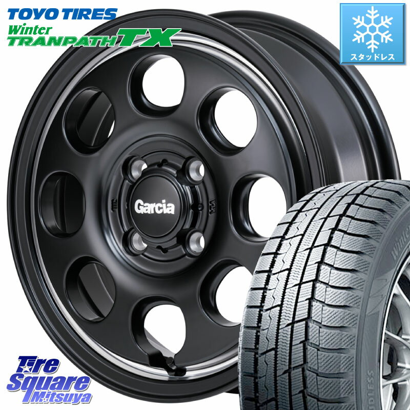 TOYO ウィンター トランパス TX 2023年製 在庫● スタッドレス 165/65R14 MANARAY MID Garcia Palm8 ガルシア パーム8 ホイール 14インチ 14 X 4.5J 45 4穴 100 ハスラー ソリオ デリカミニ