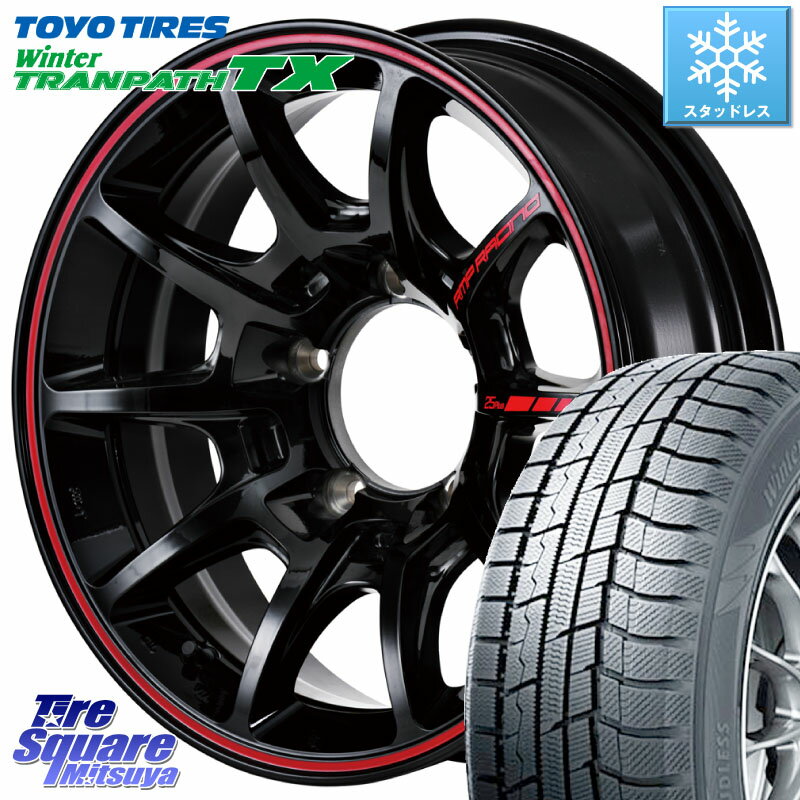 TOYO ウィンター トランパス TX 2023年製 スタッドレス 215/65R16 MANARAY MID RMP RACING R25Plus ※インセット-25 ホイール 16インチ 16 X 5.5J +0 5穴 139.7 ジムニー