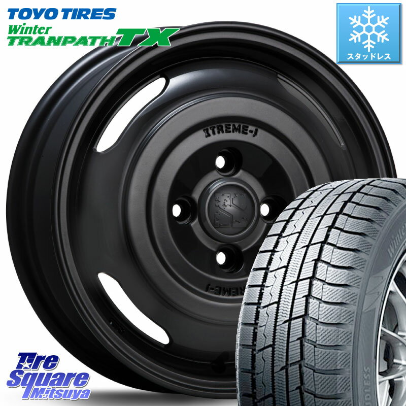 TOYO ウィンター トランパス TX 2023年製 在庫● スタッドレス 165/65R14 MLJ JOURNEY ジャーニー XTREME-J エクストリームJ ホイール 14インチ 14 X 4.5J +43 4穴 100 ソリオ デリカミニ