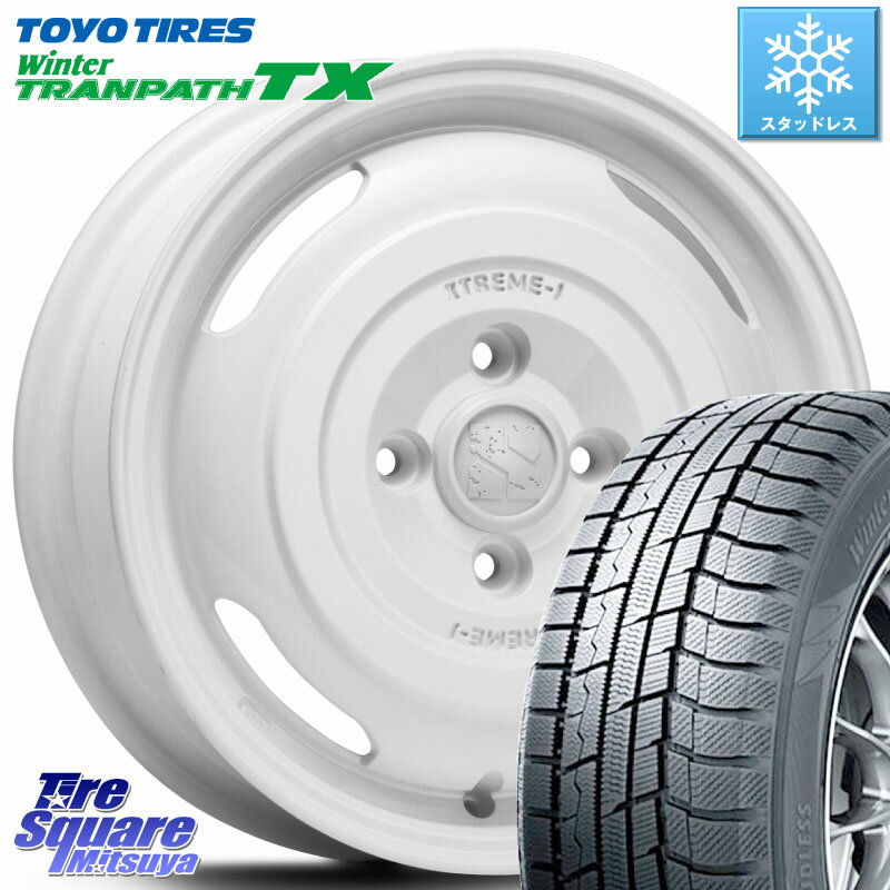 TOYO ウィンター トランパス TX 2023年製 在庫● スタッドレス 165/65R14 MLJ JOURNEY ジャーニー XTREME-J エクストリームJ ホイール 14インチ 14 X 4.5J +43 4穴 100 ソリオ デリカミニ