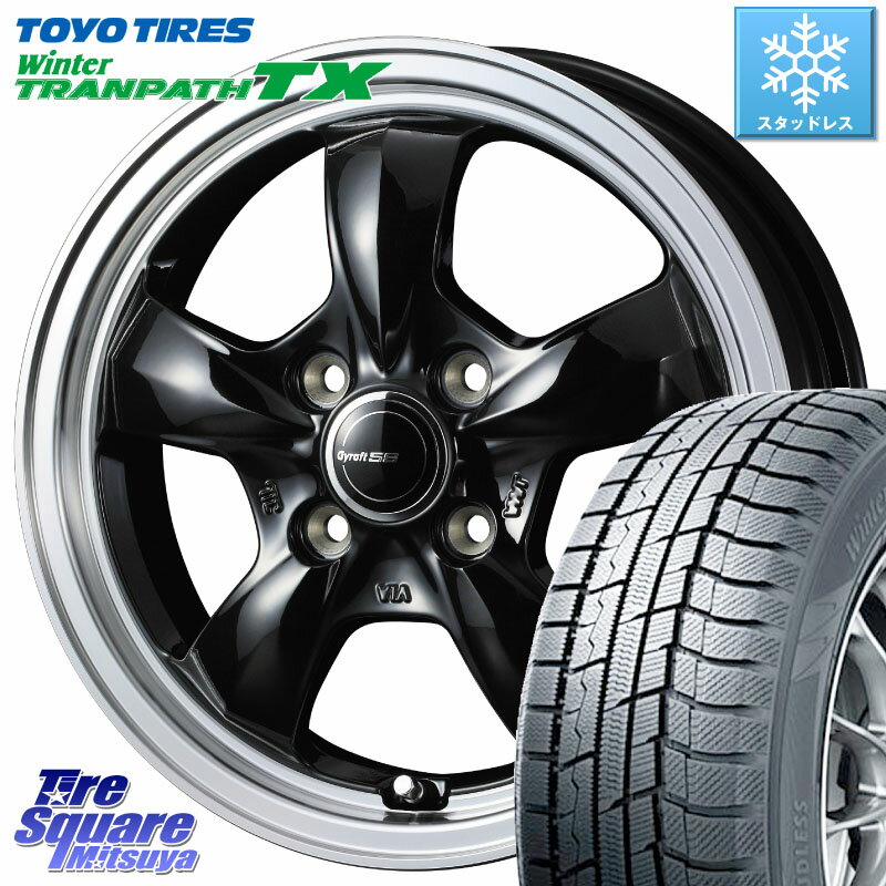 TOYO ウィンター トランパス TX スタッドレス ミツヤ 165/55R15 WEDS 41116 GYRAFT 5S グラフト ホイール 15インチ 15 X 4.5J +45 4穴 100 サクラ N-BOX デリカミニ