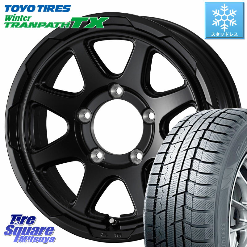 TOYO ウィンター トランパス TX 2023年製 スタッドレス 215/65R16 WEDS STADTBERGE BLK ホイール 16インチ 16 X 5.5J +22 5穴 139.7 ジムニー