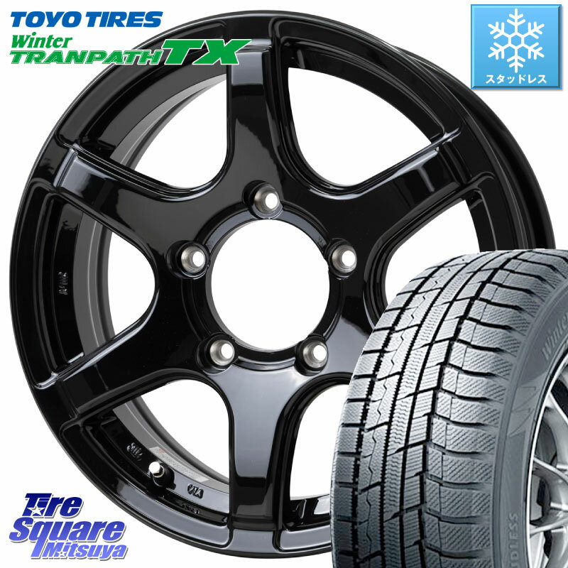 TOYO ウィンター トランパス TX 2023年製 スタッドレス 215/70R16 HotStuff BISON BN-04 BN04 ホイール 16インチ 16 X 5.5J +22 5穴 139.7 ジムニー