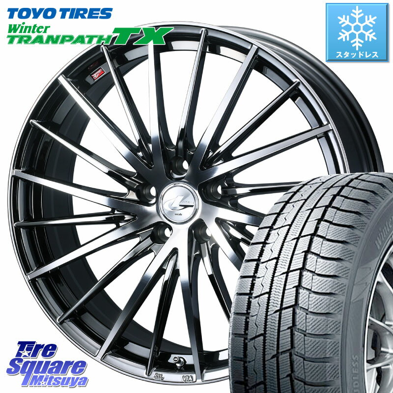 TOYO ウィンター トランパス TX 2023年製 スタッドレス 235/55R18 WEDS LEONIS FR レオニス FR ホイール 18インチ 18 X 7.0J +47 5穴 114.3 エクストレイル CX-5 アウトバック