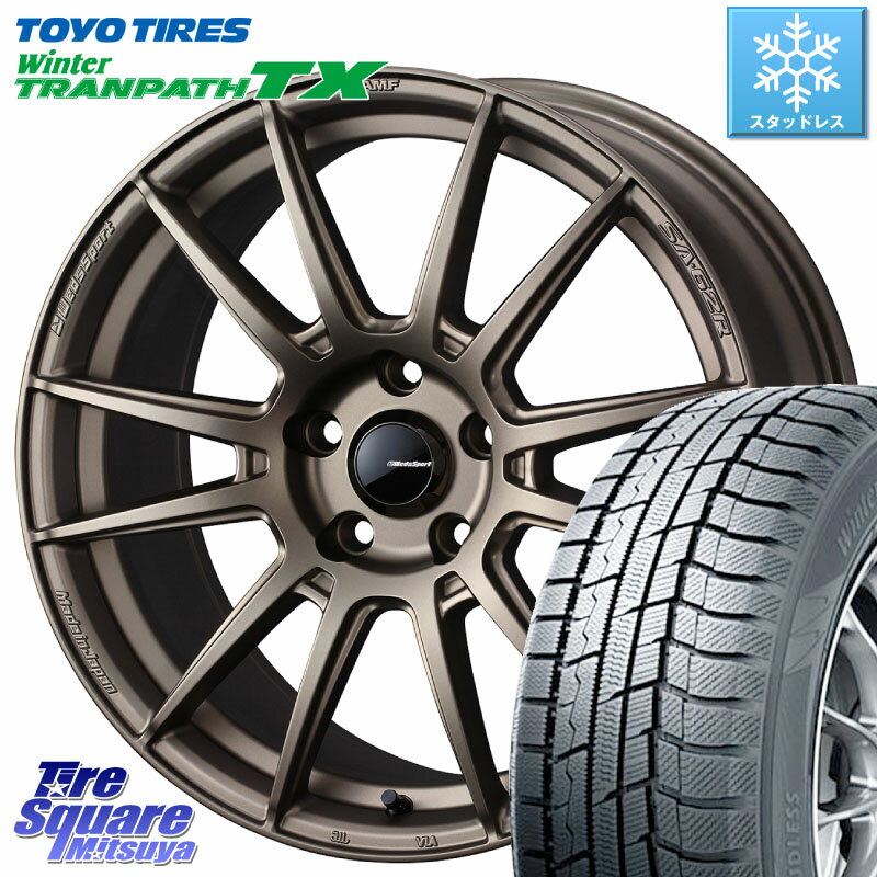 TOYO ウィンター トランパス TX 2023年製 スタッドレス 215/55R17 WEDS WedsSport SA-62R ホイール 17インチ 17 X 7.0J +48 5穴 114.3 ヴェゼル カムリ