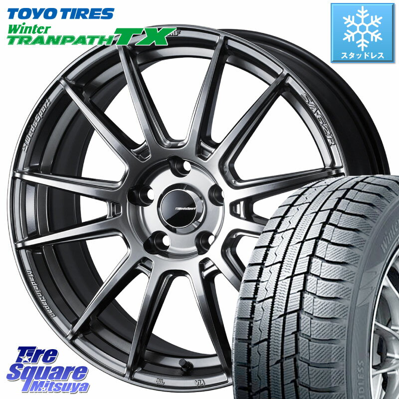 TOYO ウィンター トランパス TX 2023年製 スタッドレス 215/50R17 WEDS WedsSport SA-62R ホイール 17インチ 17 X 7.5J +48 5穴 100