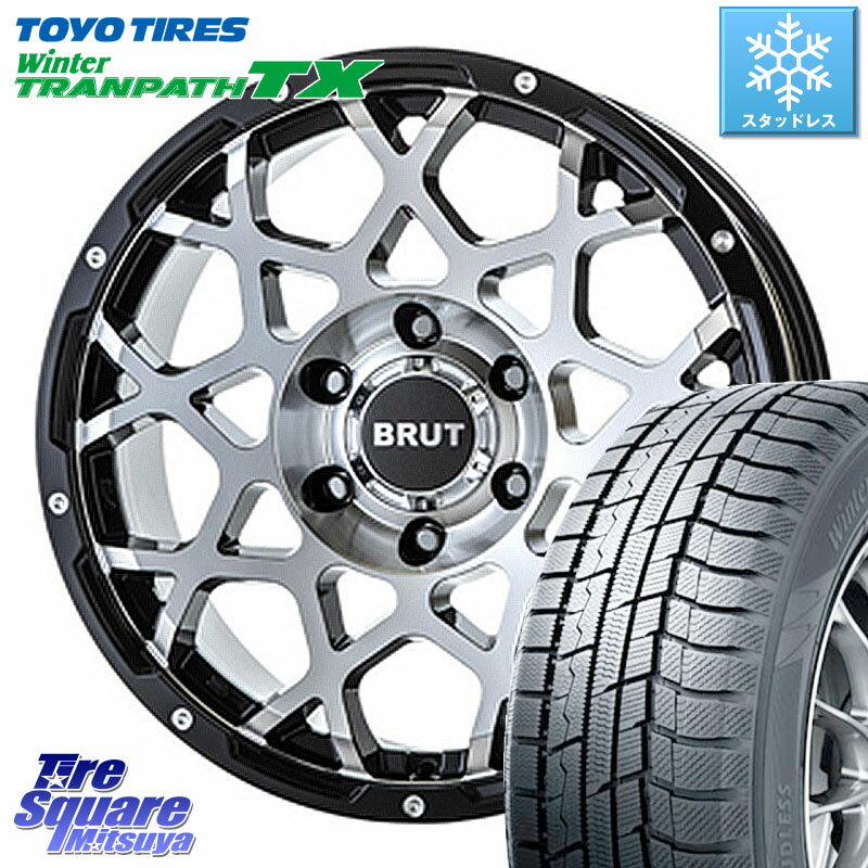 TOYO ウィンター トランパス TX 2023年製 スタッドレス 215/65R16 BRUT ブルート BR-55 BR55 ホイール 16インチ 16 X 6.5J(US) +35 5穴 110