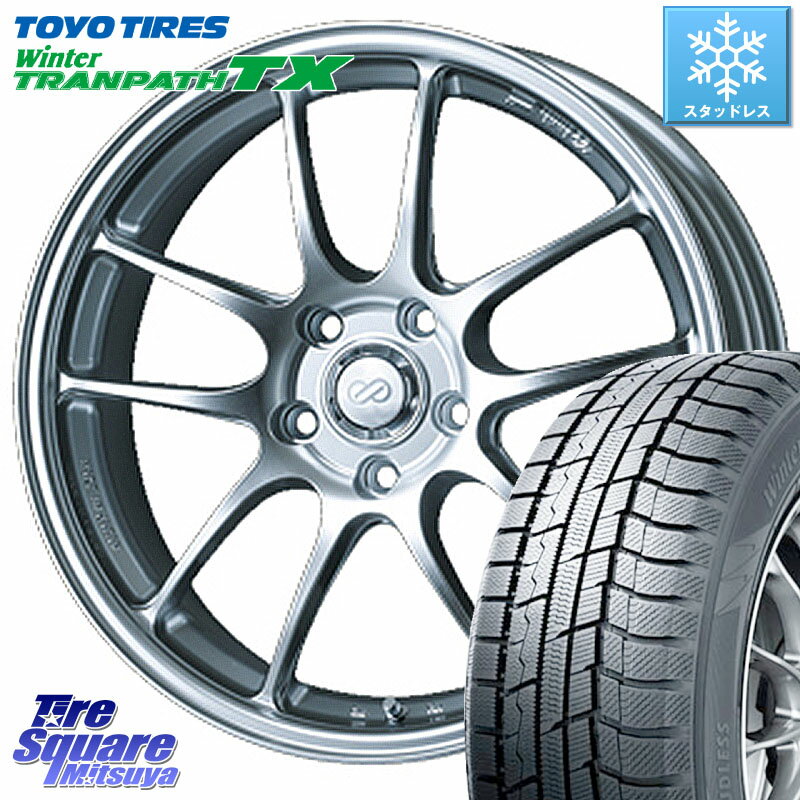 TOYO ウィンター トランパス TX スタッドレス 215/50R18 ENKEI エンケイ PerformanceLine PF01 ホイール 18 X 7.0J +53 5穴 114.3 プリウス