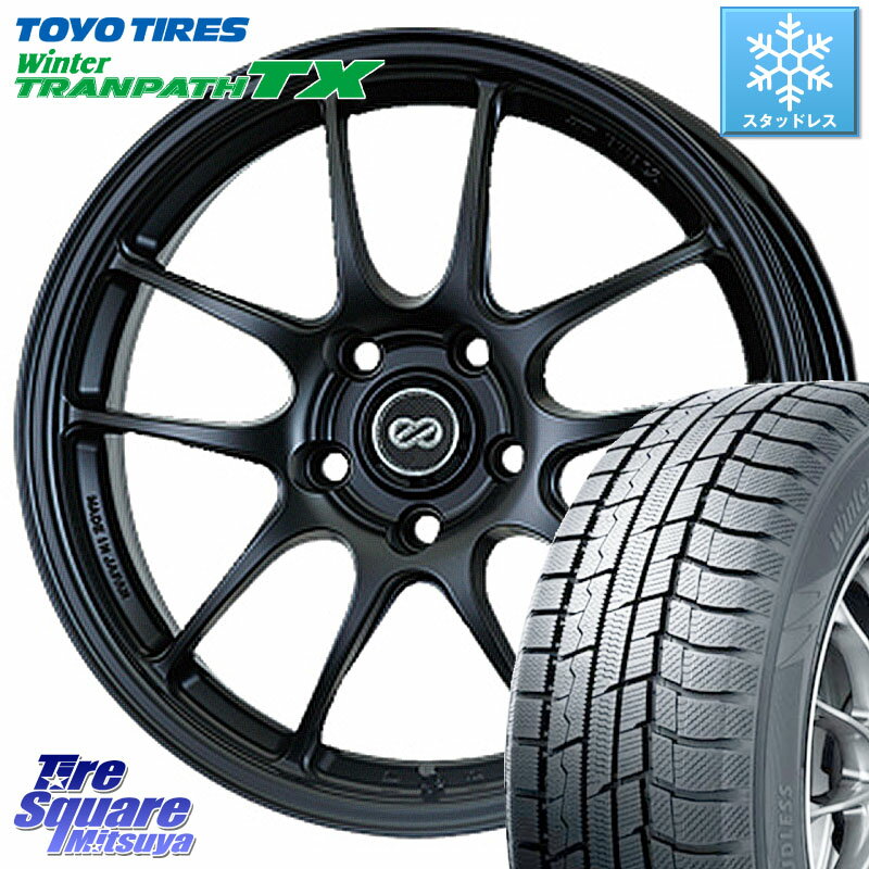 TOYO ウィンター トランパス TX 2023年製 スタッドレス 225/65R17 KYOHO ENKEI エンケイ PerformanceLine PF01 BK ホイール 17 X 7.5J +45 5穴 114.3 RAV4 NX アウトバック