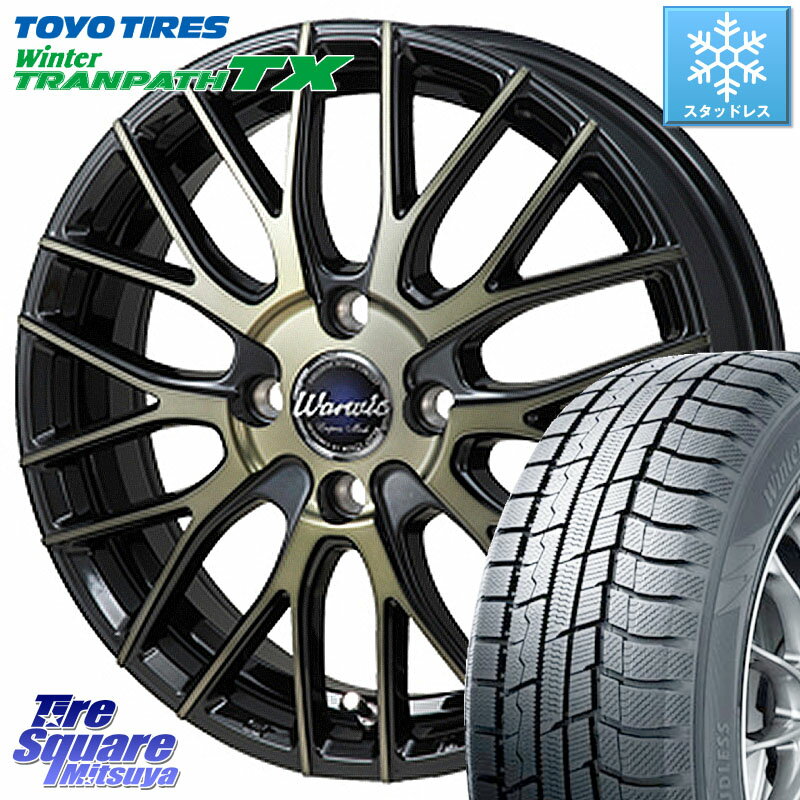 TOYO ウィンター トランパス TX 2023年製 在庫● スタッドレス 195/60R16 MONZA Warwic Empress Mesh ホイール 16 X 6.0J +43 4穴 100 オーラ