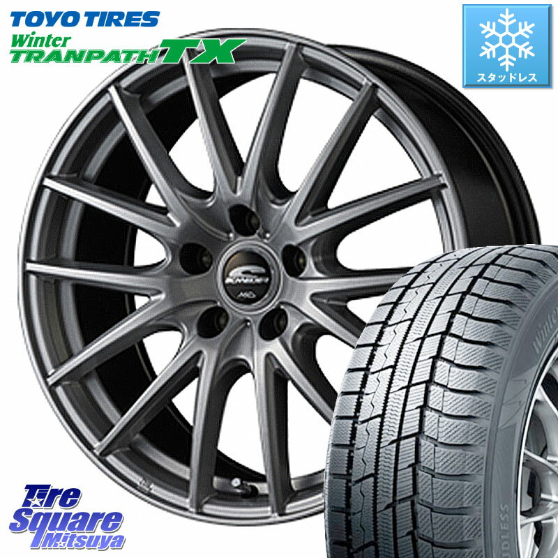 TOYO ウィンター トランパス TX 2023年製 スタッドレス 215/50R17 MANARAY MID SCHNEIDER SQ27 ホイール 17インチ 17 X 7.0J +50 5穴 100 インプレッサ