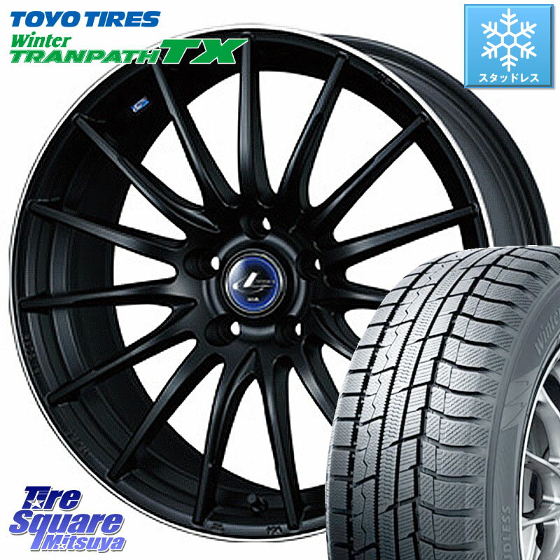 TOYO ウィンター トランパス TX 2023年製 スタッドレス 215/55R17 WEDS 36272 レオニス Navia ナヴィア05 MBP ウェッズ ホイール 17インチ 17 X 7.0J +47 5穴 114.3 RX-8 ヴェゼル カムリ