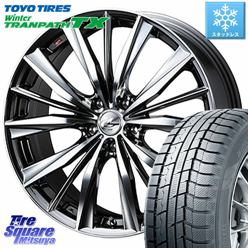 TOYO ウィンター トランパス TX 2023年製 スタッドレス 215/50R17 WEDS 33263 レオニス VX BMCMC ウェッズ Leonis ホイール 17インチ 17 X 7.0J +47 5穴 100 インプレッサ