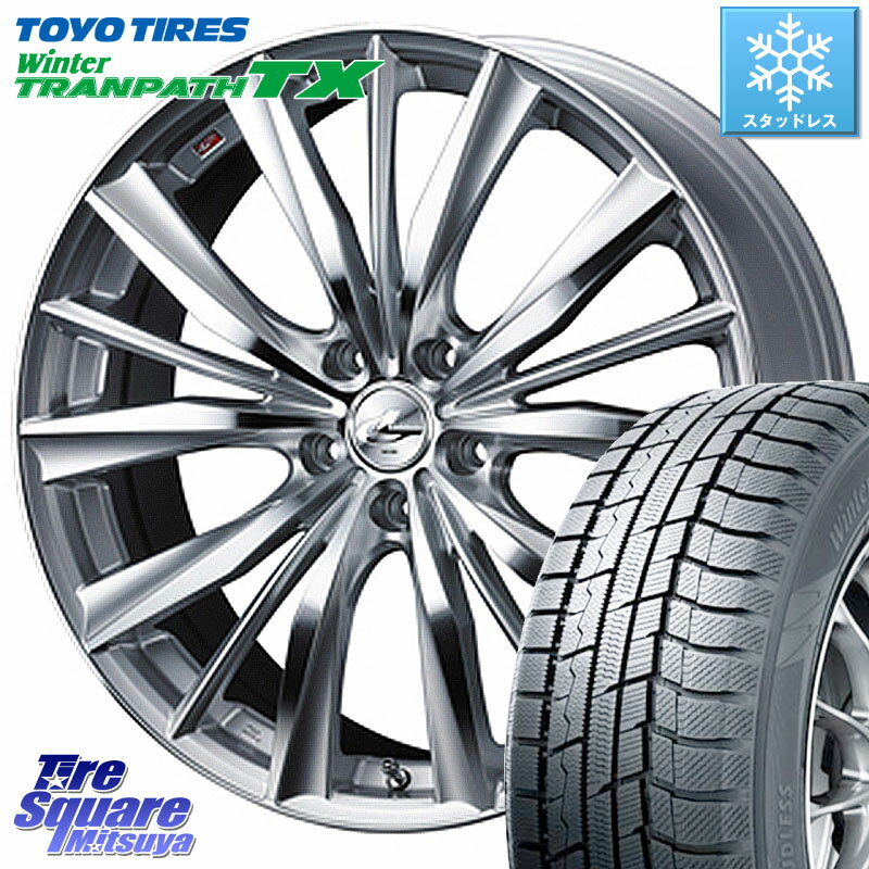 TOYO ウィンター トランパス TX 2023年製 スタッドレス 215/50R17 WEDS 33261 レオニス VX HSMC ウェッズ Leonis ホイール 17インチ 17 X 7.0J +47 5穴 100 インプレッサ