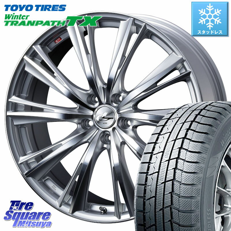 TOYO ウィンター トランパス TX 2023年製 スタッドレス 215/50R17 WEDS 33888 レオニス WX ウェッズ Leonis ホイール 17インチ 17 X 7.0J +47 5穴 100 インプレッサ