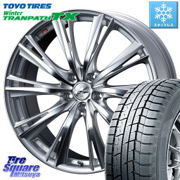 TOYO ウィンター トランパス TX 2023年製 在庫● スタッドレス 225/60R17 WEDS 33888 レオニス WX ウェッズ Leonis ホイール 17インチ 17 X 7.0J +47 5穴 100 アウトバック