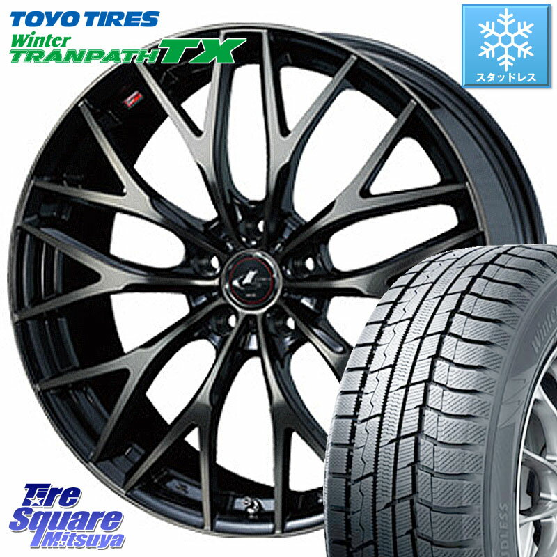 TOYO ウィンター トランパス TX 2023年製 スタッドレス 215/50R17 WEDS 37423 レオニス MX ウェッズ Leonis ホイール 17インチ 17 X 7.0J +47 5穴 100 インプレッサ