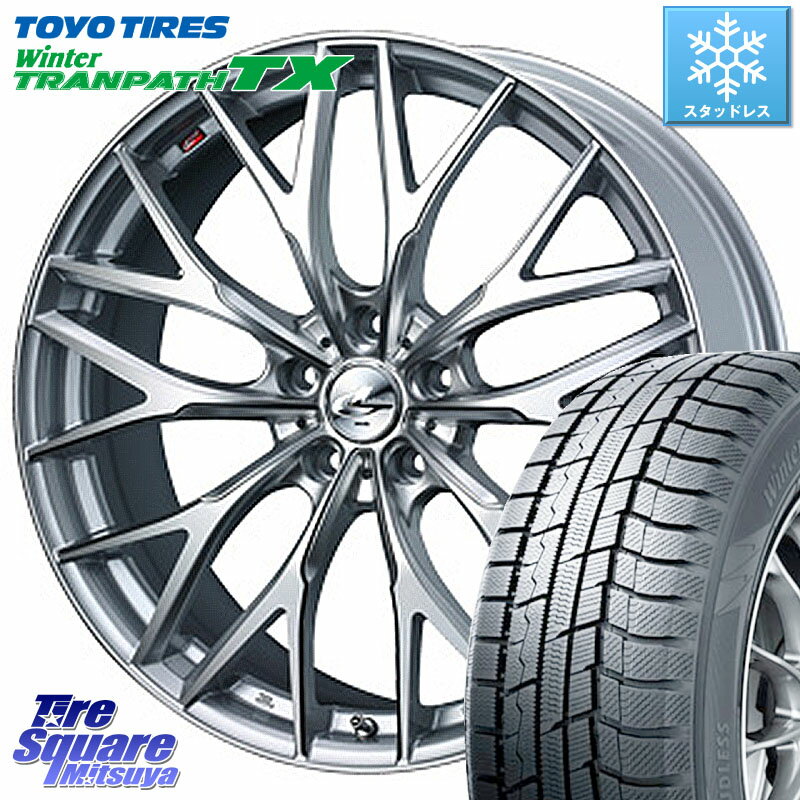 TOYO ウィンター トランパス TX 2023年製 スタッドレス 215/50R17 WEDS 37422 レオニス MX ウェッズ Leonis ホイール 17インチ 17 X 7.0J +47 5穴 100 インプレッサ