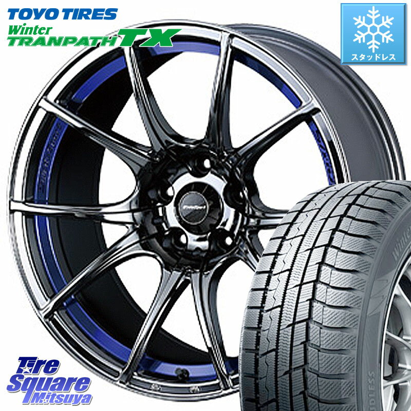 TOYO ウィンター トランパス TX 2023年製 スタッドレス 225/55R18 WEDS 72625 SA-10R SA10R ウェッズ スポーツ ホイール 18インチ 18 X 7.5J +35 5穴 114.3 デリカ D5 D:5