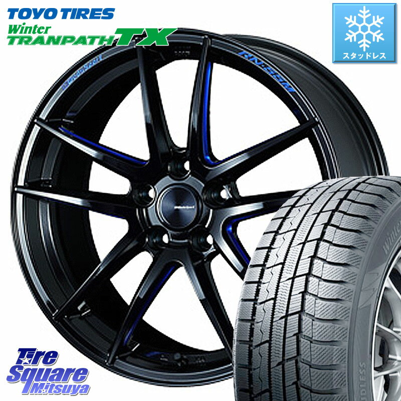 TOYO ウィンター トランパス TX 2023年製 スタッドレス 225/60R18 WEDS 72951 RN-55M ウェッズ スポーツ ホイール 18インチ 18 X 8.0J +45 5穴 114.3 RAV4 エクストレイル NX CX-5