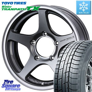 TOYO ウィンター トランパス TX 2023年製 スタッドレス 215/65R16 WEDS Adventure HASE SPEC2 (GM) ホイール 16インチ 16 X 5.5J +0 5穴 139.7 ジムニー