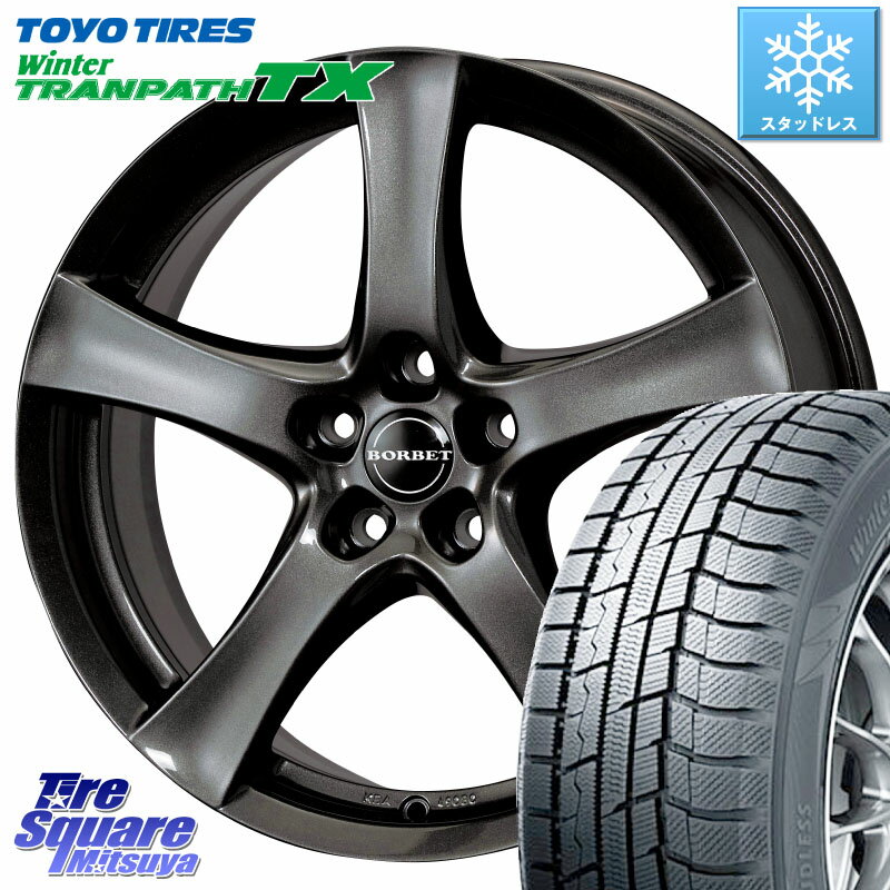 TOYO ウィンター トランパス TX 2023年製 スタッドレス 235/55R18 TARGA type F F6941 18 X 8.0J(MB X247) +50 5穴 112 メルセデスベンツ GLB(X247)