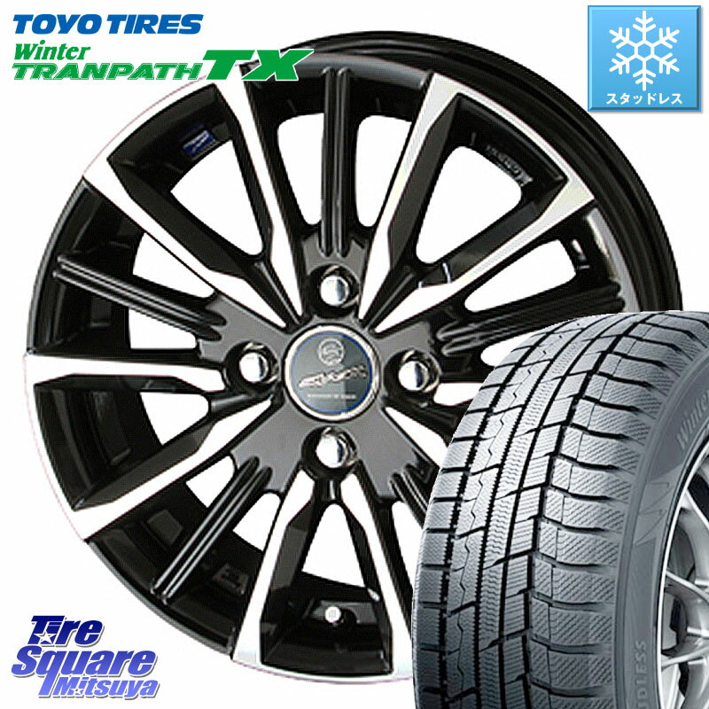 TOYO ウィンター トランパス TX 2023年製 軽自動車 スタッドレス 155/65R14 KYOHO SMACK スマック ヴァルキリー ホイール 14インチ 14 X 4.5J +45 4穴 100