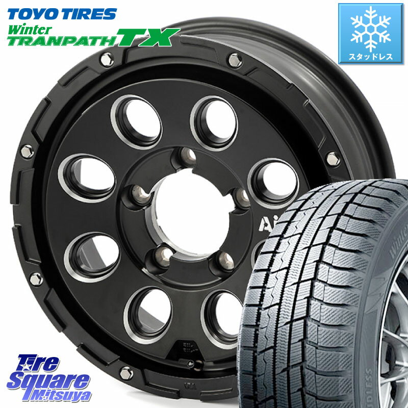 TOYO ウィンター トランパス TX 2023年製 スタッドレス 215/65R16 4X4エンジニアリング Air G Massive エアーGマッシブ ホイール 16インチ 16 X 5.5J +22 5穴 139.7 ジムニー