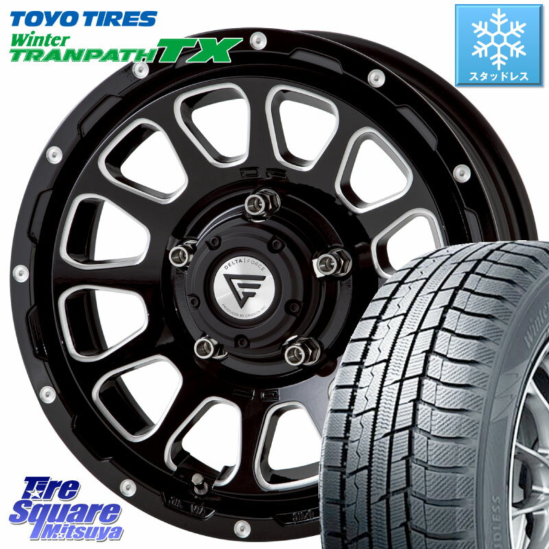 TOYO ウィンター トランパス TX 2023年製 スタッドレス 215/70R16 DELTA FORCE デルタフォース オーバル ジムニー専用 ホイール 16インチ 16 X 5.5J +20 5穴 139.7 ジムニー