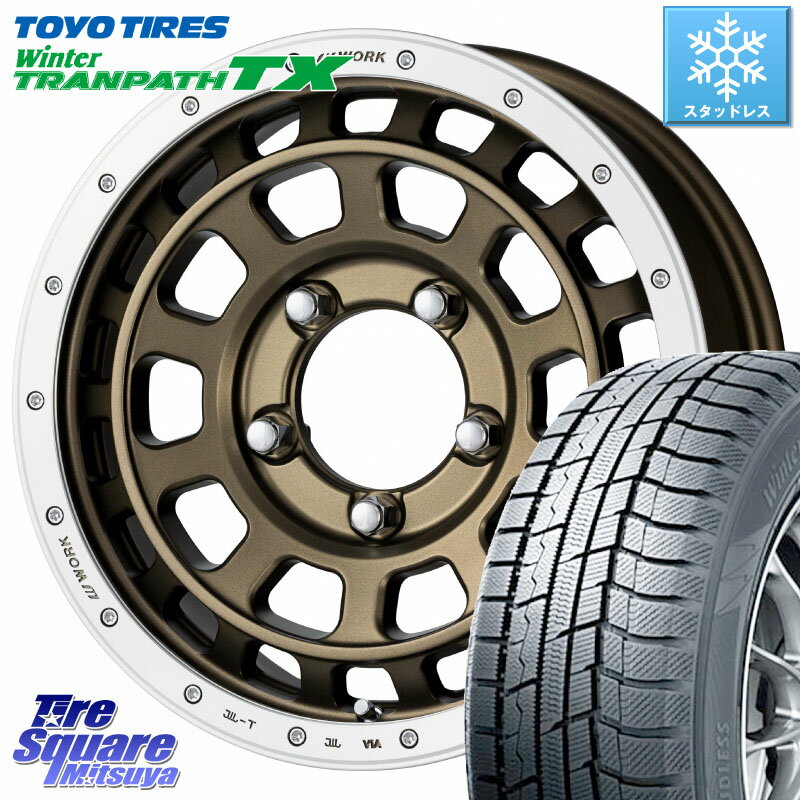 TOYO ウィンター トランパス TX 2023年製 スタッドレス 215/70R16 WORK ワーク CRAG クラッグ T-GRABIC グラビック ホイール 16インチ 16 X 5.5J +20 5穴 139.7 ジムニー