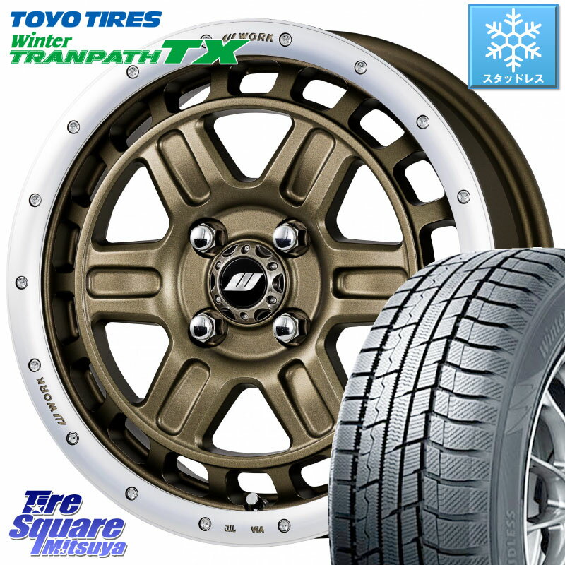 TOYO ウィンター トランパス TX 2023年製 在庫● スタッドレス 165/65R15 WORK ワーク CRAG クラッグ T-GRABIC2 グラビック2 ホイール 15インチ 15 X 5.0J +45 4穴 100 ソリオ タフト デリカミニ