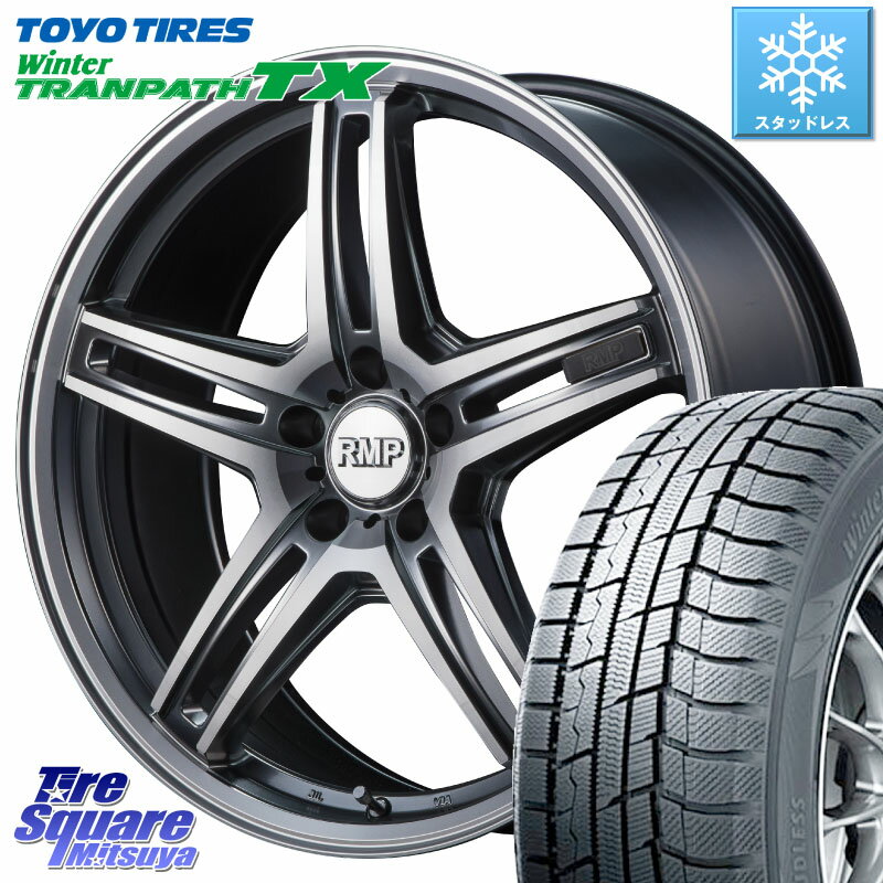 TOYO ウィンター トランパス TX 2023年製 スタッドレス 225/55R18 MANARAY MID RMP - 520F ホイール 18インチ 18 X 7.0J +48 5穴 100 アウトバック