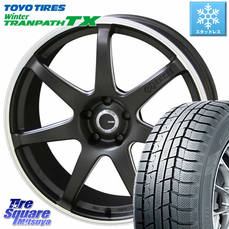 TOYO ウィンター トランパス TX 2023年製 スタッドレス 225/50R18 KYOHO ENKEI TUNING SC38 ホイール 4本 18インチ 18 X 8.5J +35 5穴 114.3