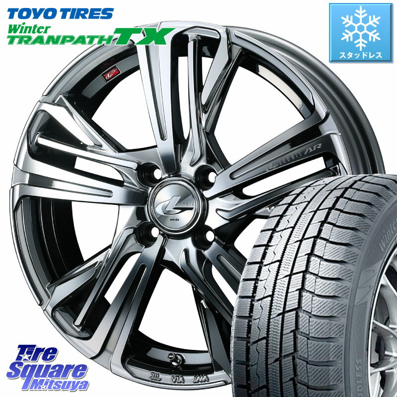 TOYO ウィンター トランパス TX 2023年製 在庫● スタッドレス 195/60R16 WEDS ウェッズ レオニス LEONIS AR BMCMC 16インチ 16 X 6.0J +42 4穴 100 オーラ