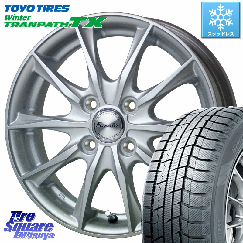 TOYO ウィンター トランパス TX 2023年製 在庫● スタッドレス 165/65R14 HotStuff エクシーダー E06 ホイール 14インチ 14 X 5.5J +45 4穴 100 ルーミー