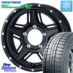 TOYO ウィンター トランパス TX 2023年製 スタッドレス 215/70R16 WEDS 40533 マッドヴァンス MUD VANCE 07 BK 16インチ 16 X 5.5J +22 5穴 139.7 ジムニー