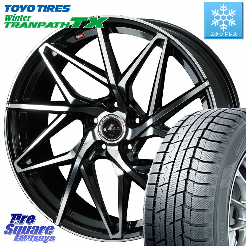 TOYO ウィンター トランパス TX 2023年製 スタッドレス 215/50R17 WEDS 40595 レオニス LEONIS IT PBMC 17インチ 17 X 7.0J +47 5穴 100 インプレッサ